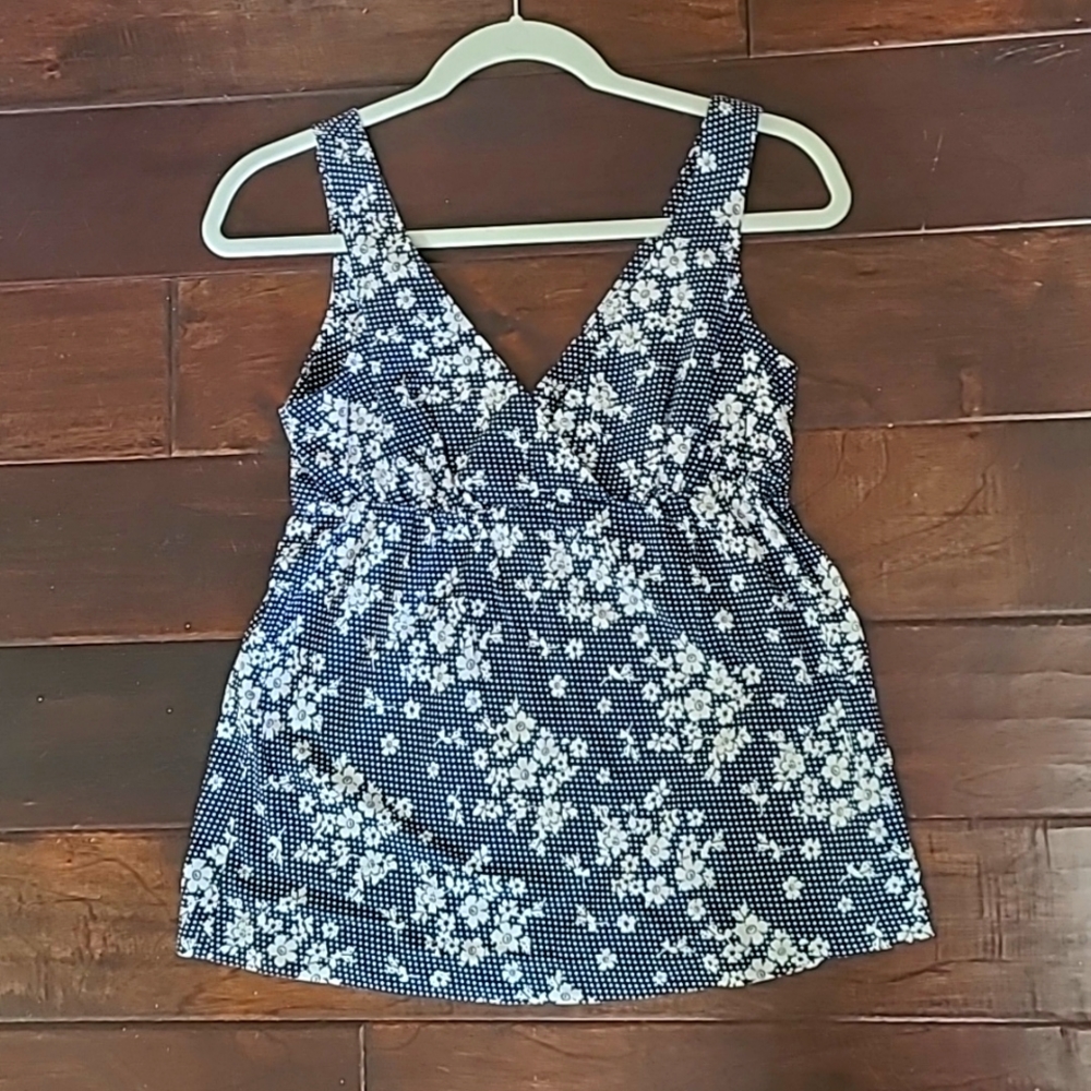 Old Navy Floral Cotton Tank Top, Size XS